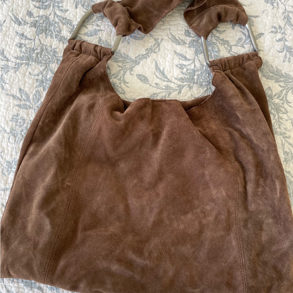 Free People Tan Suede Bag